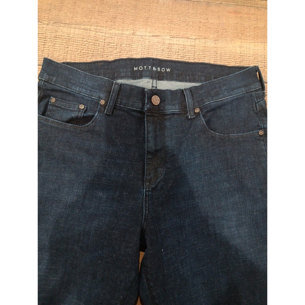 Mott & Bow Straight‎ Leg Jeans Men's Size 32 Dark Blue Wash (2756)
